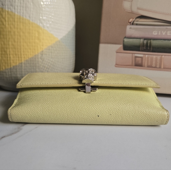 Alexander McQueen Yellow Saffiano Leather Trifold Wallet - Picture 16 of 16
